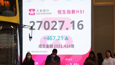 港股收升467点 市场料贵金属波动下降