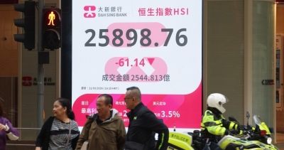 港股微跌61点 中东局势冲击能源股活跃