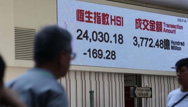 港股跌169点 半导体逆市涨